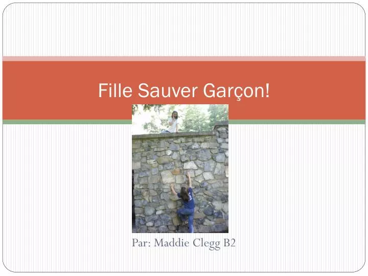 fille sauver gar on