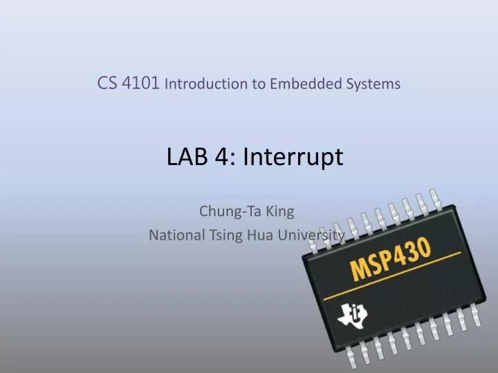 lab 4 interrupt