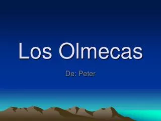 los olmecas
