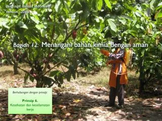 Bagian 12: Menangani bahan kimia dengan aman