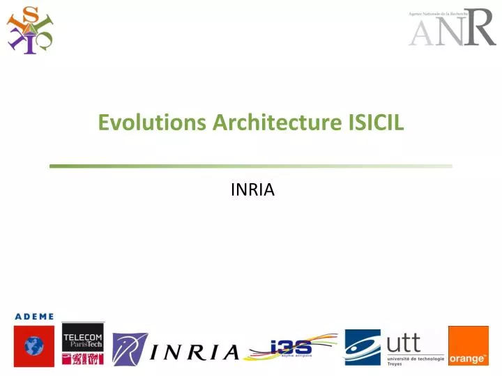 evolutions architecture isicil