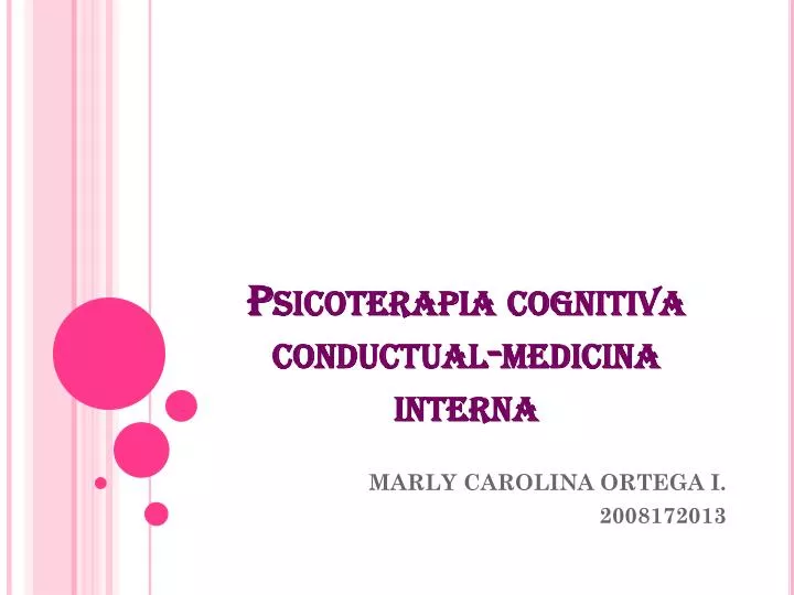 psicoterapia cognitiva conductual medicina interna