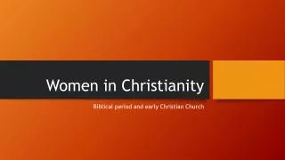 Women in Christianity