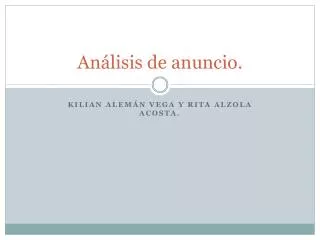an lisis de anuncio