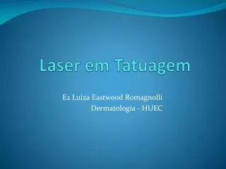 laser em tatuagem