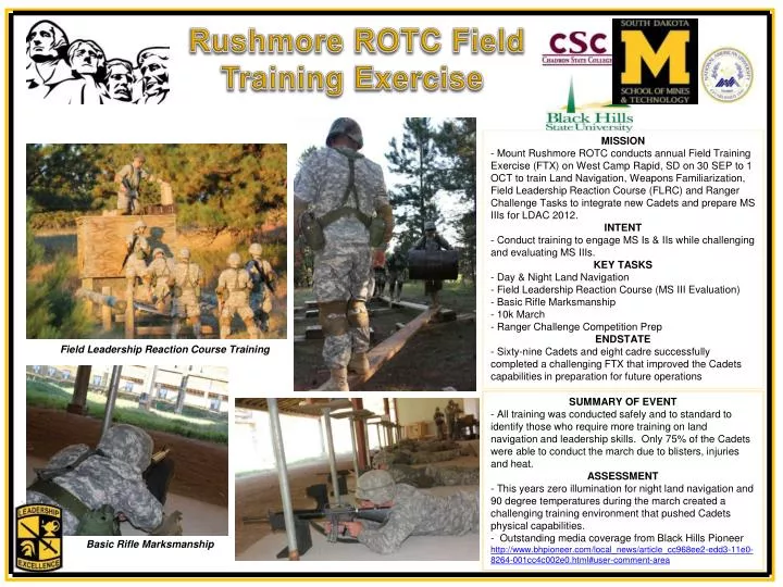 rushmore rotc field training exercise