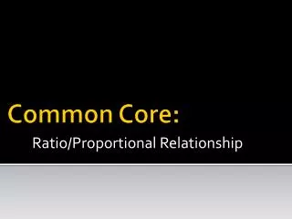 Common Core: