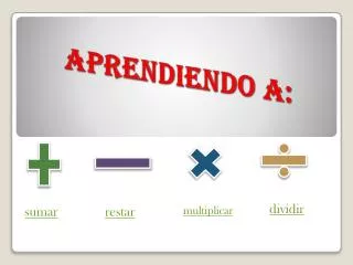 aprendiendo a