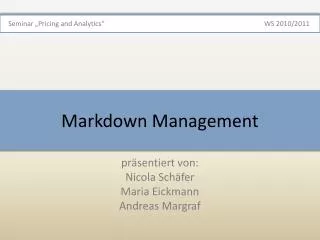 markdown management