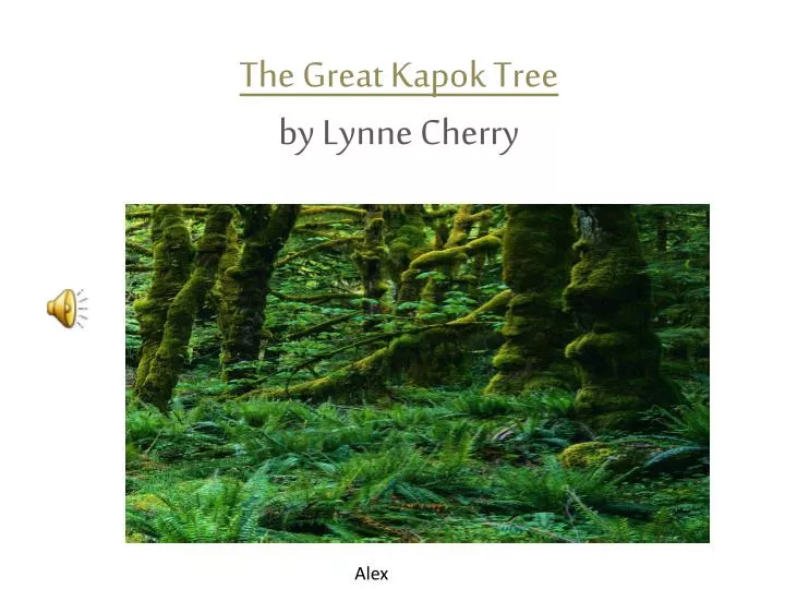 the great kapok tree by lynne cherry