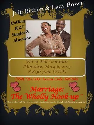 Join Bishop &amp; Lady Brown