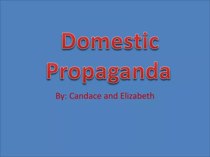 domestic propaganda
