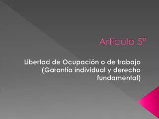 art culo 5