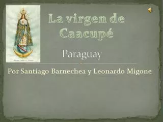 la virgen de caacupe