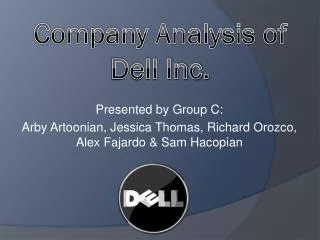 Company Analysis of Dell Inc.