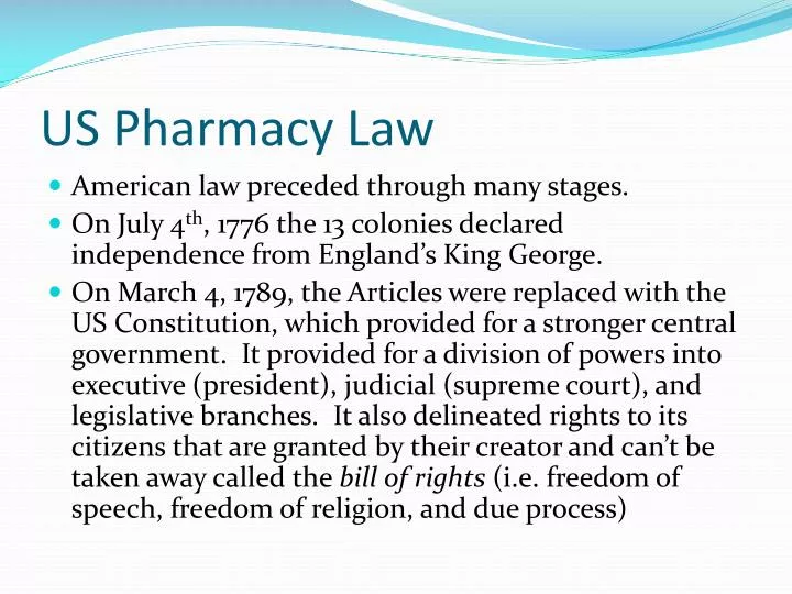 us pharmacy law