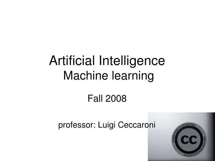 artificial intelligence machine learning