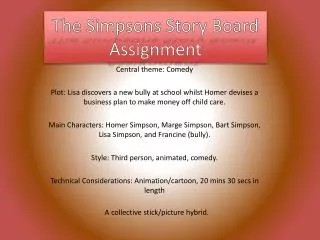 The Simpsons Story Board Assignment