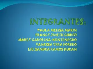 integrantes