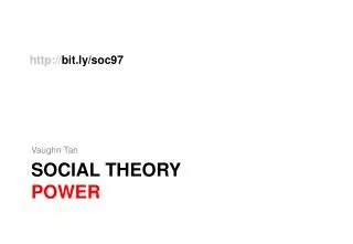 SOCIAL THEORY power