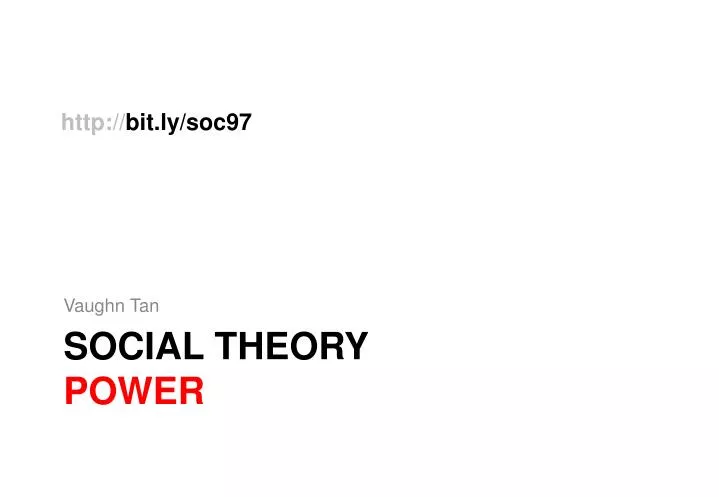 social theory power