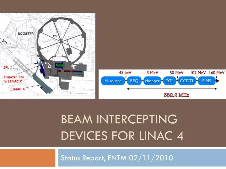 beam intercepting devices for linac 4