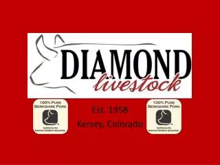 Est. 1958 Kersey, Colorado