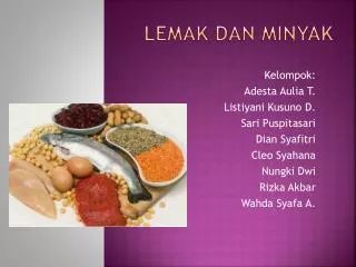 lemak dan minyak