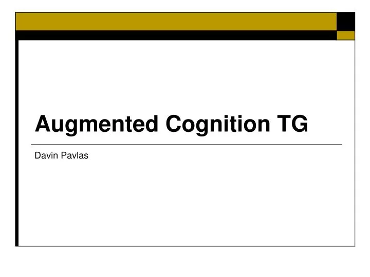 augmented cognition tg