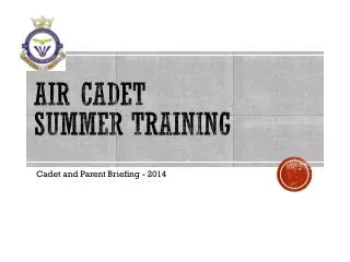 Air Cadet Summer Training