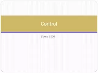 control