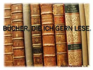 b cher die ich gern lese