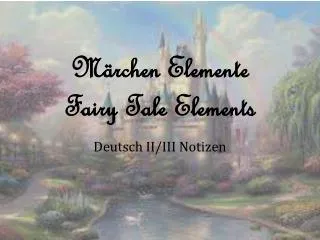 m rchen elemente fairy tale elements