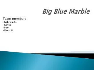 Big Blue Marble