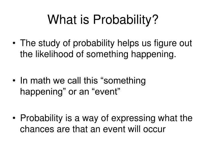 what is probability