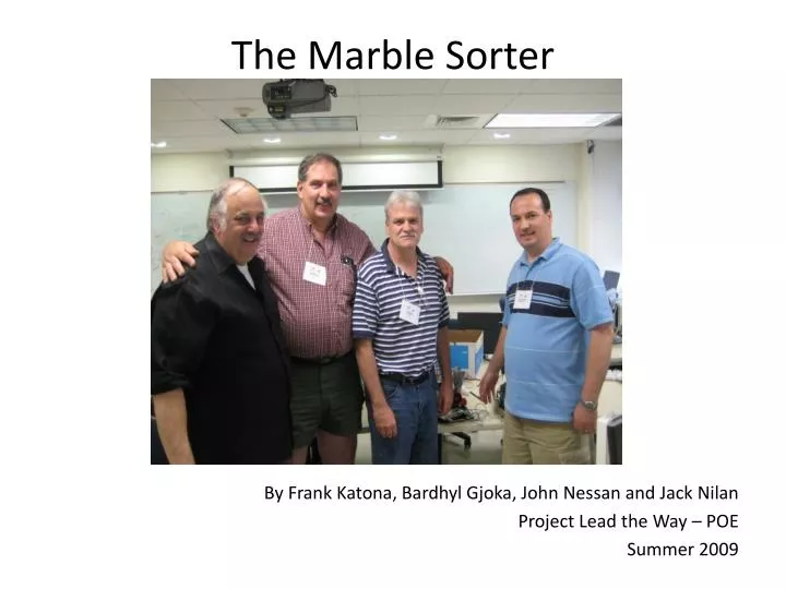 the marble sorter