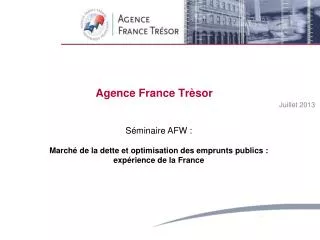 agence france tr sor