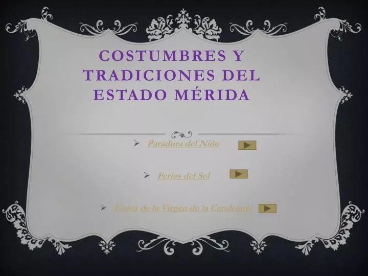 costumbres y tradiciones del estado m rida