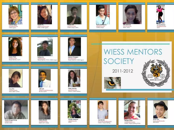 wiess mentors society