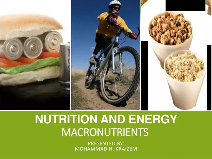 nutrition and energy macronutrients