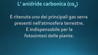 L’ anidride carbonica (co 2 )