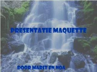 presentatie maquette