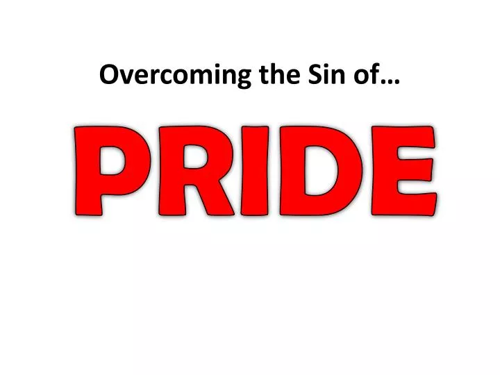 overcoming the sin of