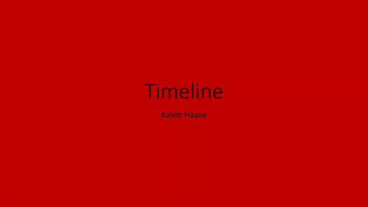 timeline