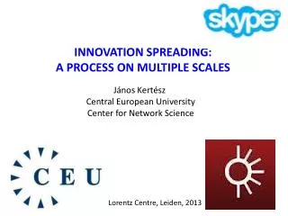 INNOVATION SPREADING: A PROCESS ON MULTIPLE SCALES