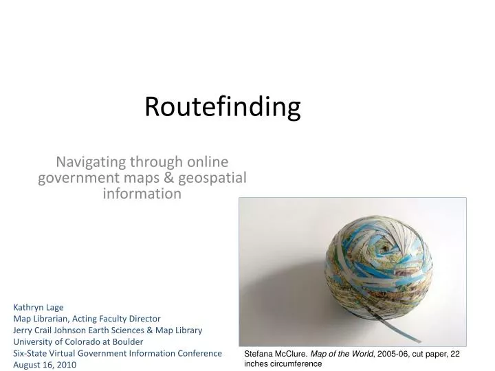 routefinding