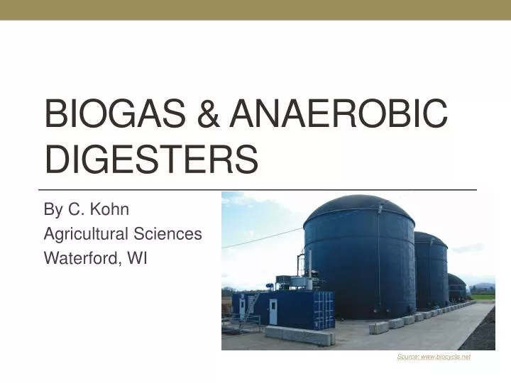 biogas anaerobic digesters