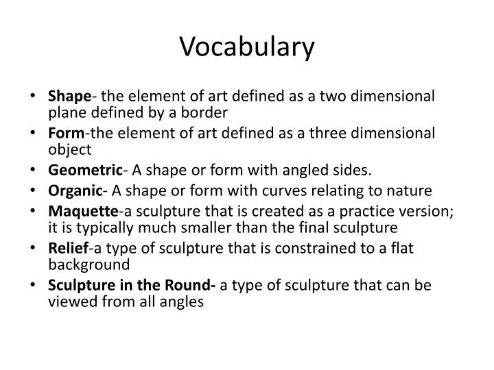 vocabulary