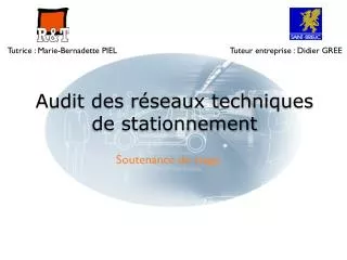 audit des r seaux techniques de stationnement