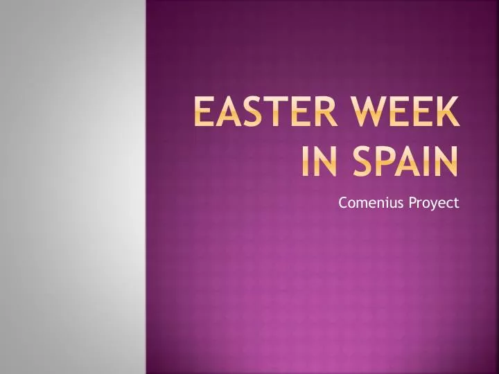 easter week in spain